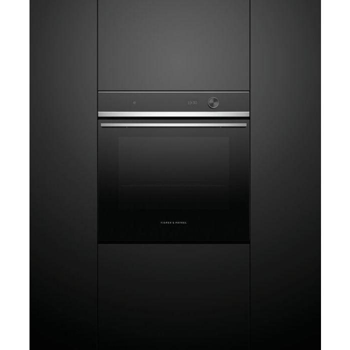 Fisher & Paykel Built-In Electric Single Oven, Black/Steel