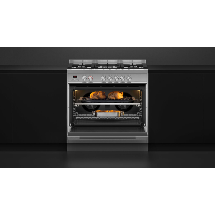 Fisher & Paykel 90cm Dual Fuel Cooker with 5 Burners