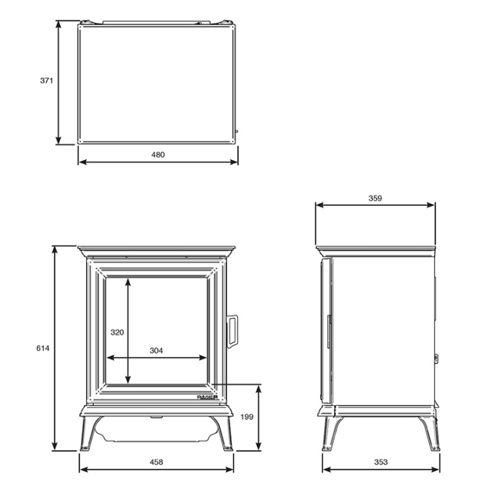 Gazco 605-832 Sheraton 5 Electric Stove