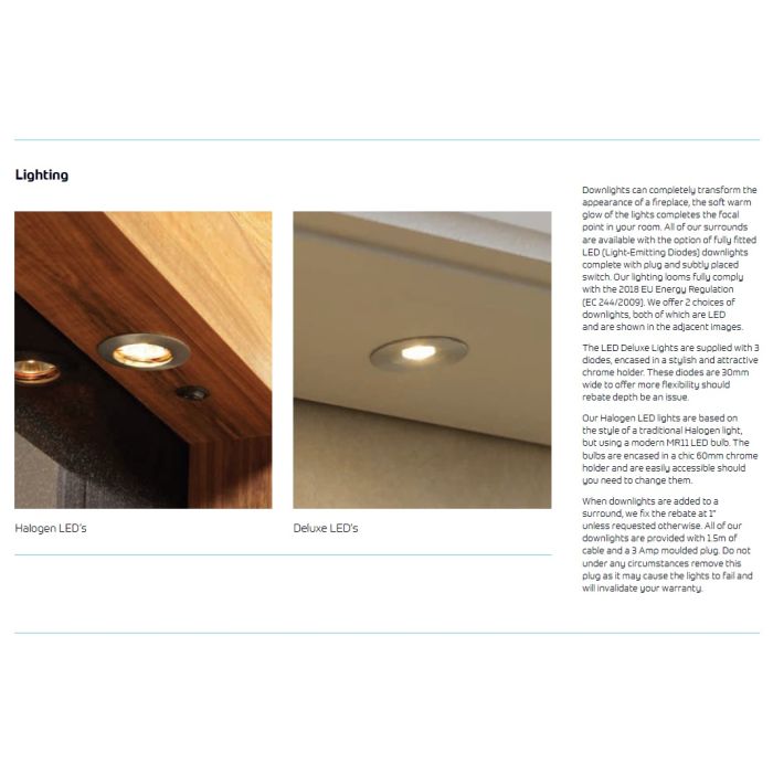 The Kensington 54 Inch MDF Surround Pastel Finish