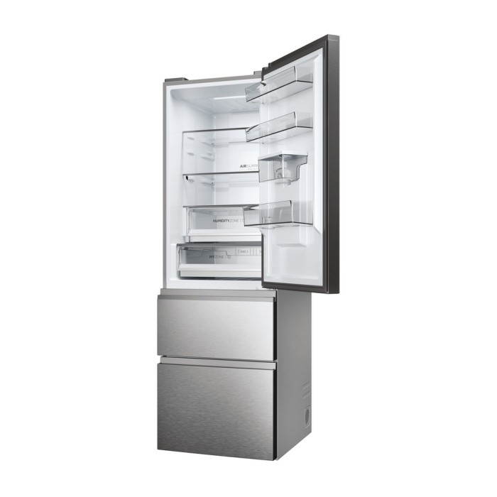 Haier HTW5618EWMG 60/40 Silver Fridge Freezer