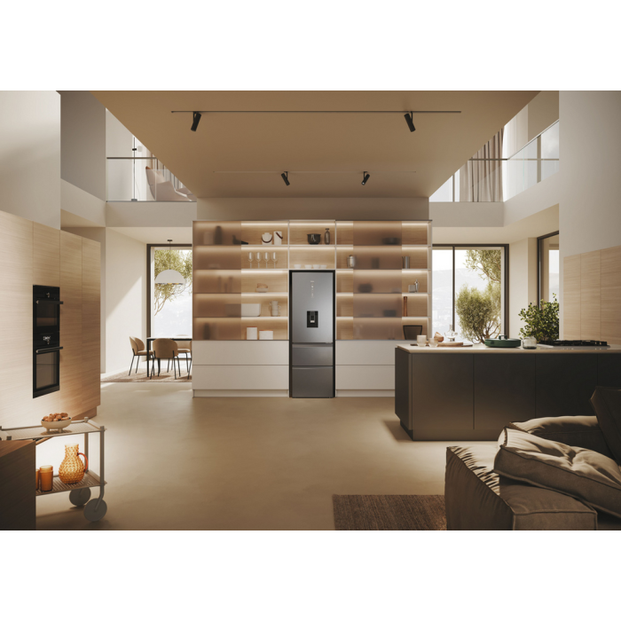 Haier HTW5618EWMG 60/40 Silver Fridge Freezer