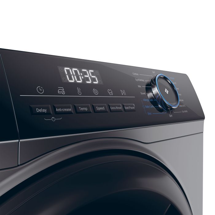 Haier HW80-B16939S8 8kg 1600 Spin Washing Machine - Graphite