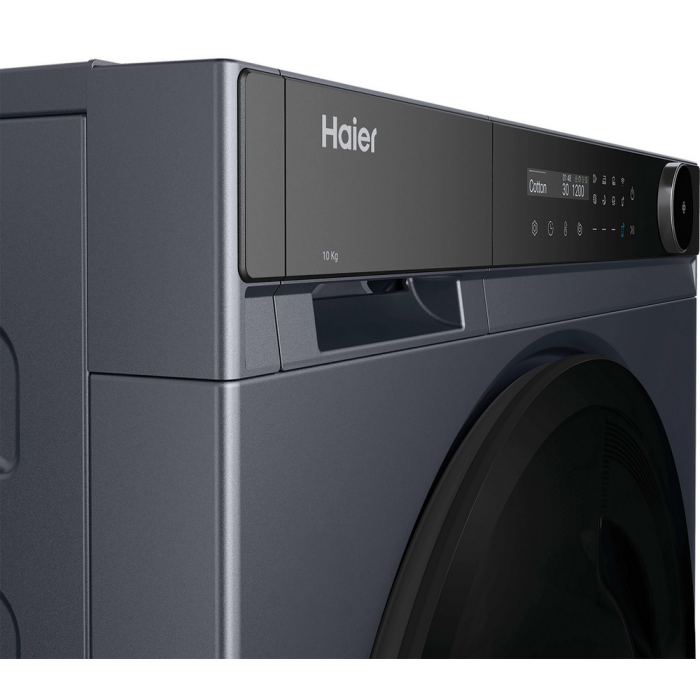 Haier HWB100B14858GUUK 10kg 1400 Spin Washer Graphite