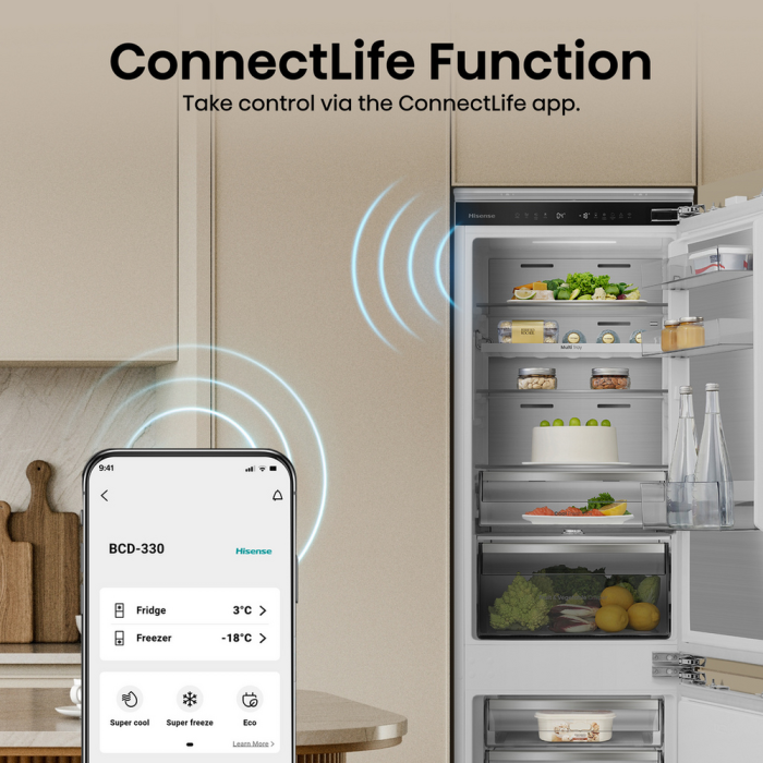 Hisense RB5B250SSWC1 Integrated 60/40 Smart Fridge Freezer