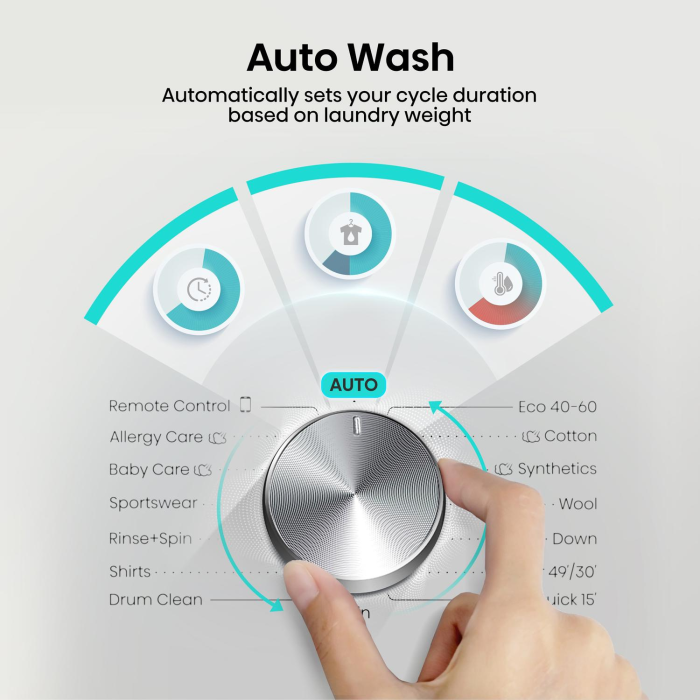 Hisense WF3S9043BW3 9kg 1400 Spin Washing Machine