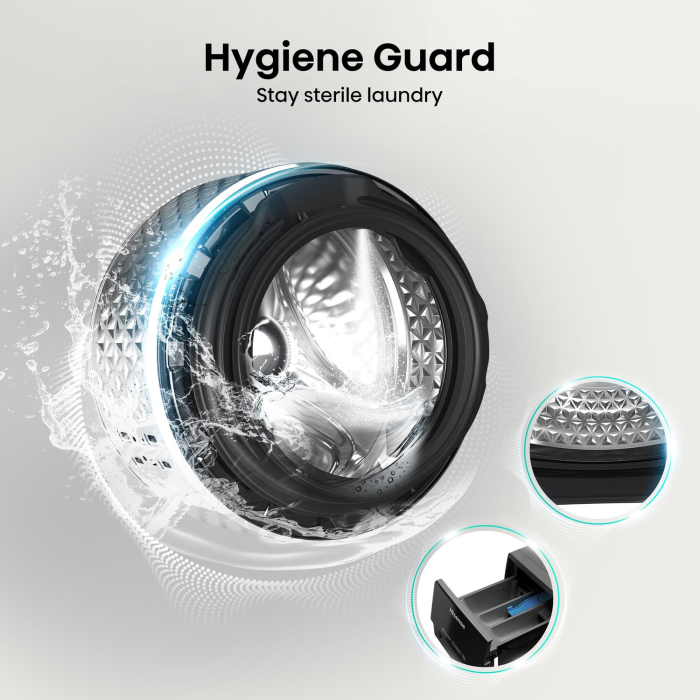 Hisense WF3S8043BB3 8kg 1400 Spin Washing Machine Black