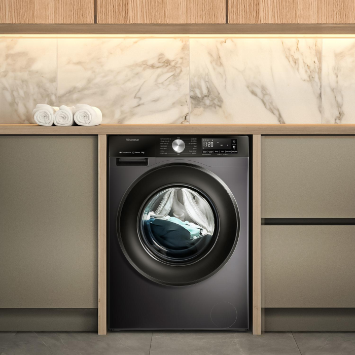 Hisense WF3S8043BB3 8kg 1400 Spin Washing Machine Black