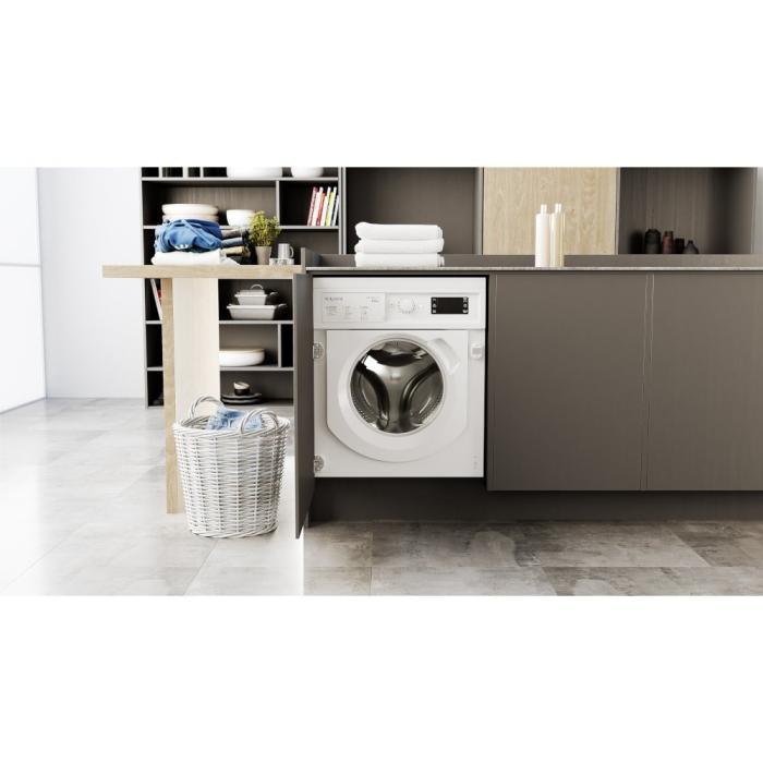 Hotpoint BI WDHG 961485 BIWDHG961485 9kg/6kg 1400 Spin Built In Washer Dryer - White