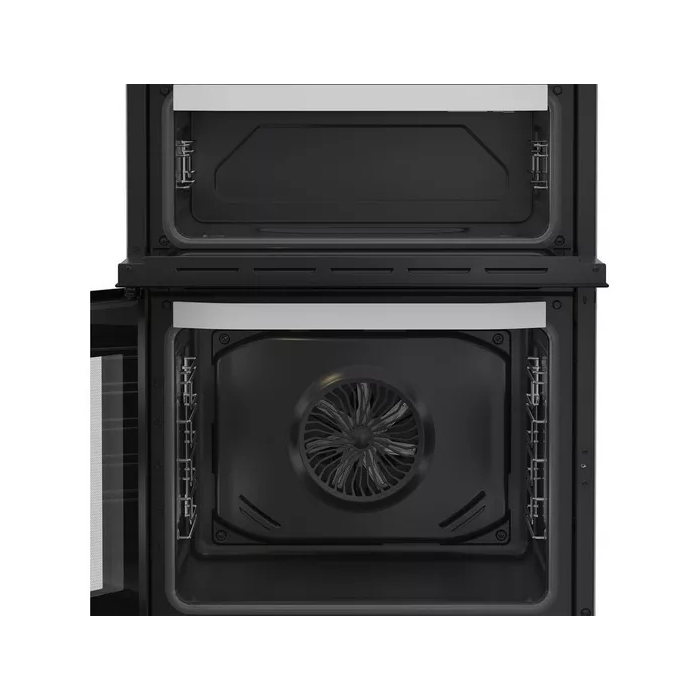 Hotpoint HDE6VDW 60cm Double Electric Ceramic Cooker