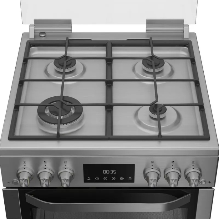 Hotpoint HDG6GDCWX 60cm Gas Double Oven Cooker