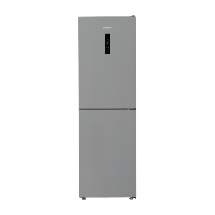 Hotpoint 66.1cm Dual No Frost Fridge Freezer Pet Inox