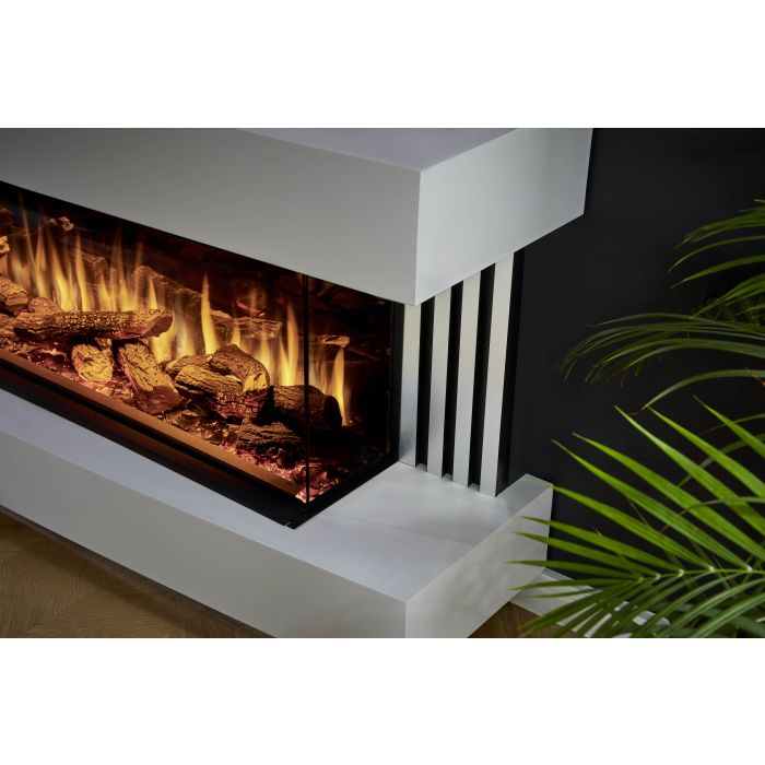 Katell VTO034F Visto Deep (Floor Standing) 1700mm (67”) Smooth White c/w Silver