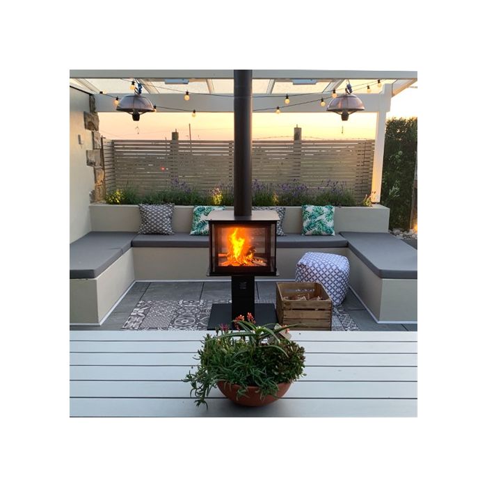 Legend Fires Garden Cube 4 Sided Glass Outdoor Heater
