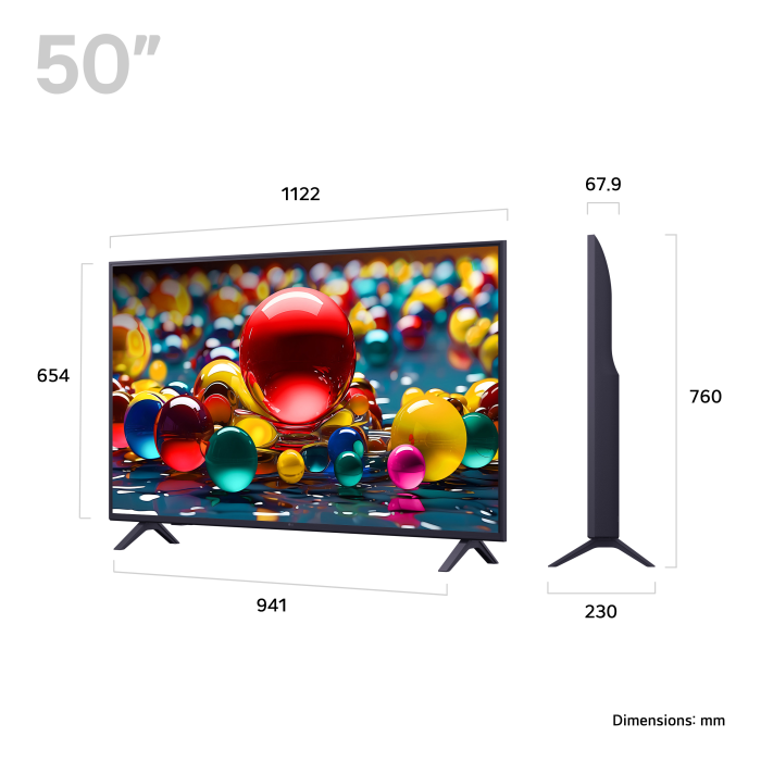 LG 50UA74006LB.AEK 50inch 4K Ultra HD Smart TV