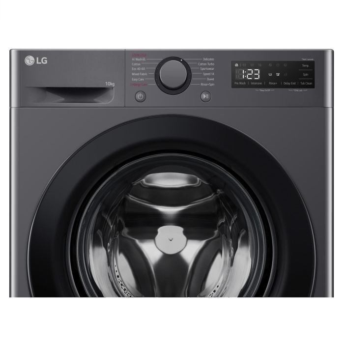 LG F4Y510GBLN1 10kg Washing Machine with Steam Tech