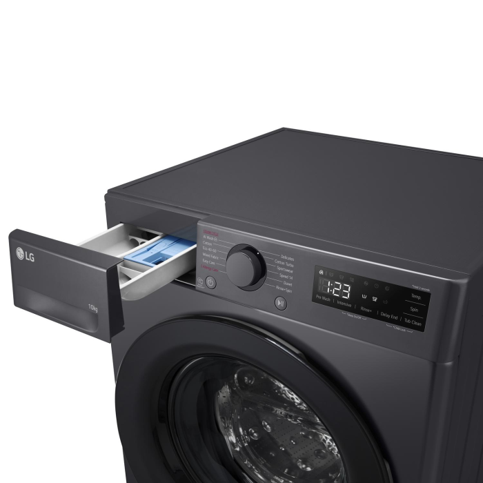LG F4Y510GBLN1 10kg Washing Machine with Steam Tech