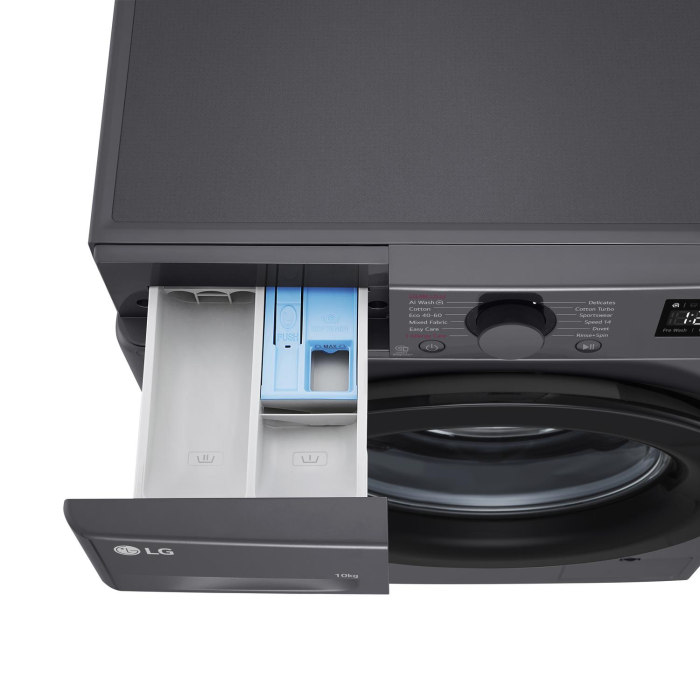 LG F4Y510GBLN1 10kg Washing Machine with Steam Tech