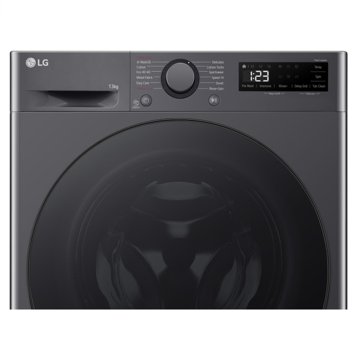 LG F4Y513GBLN1 13kg Washing Machine - Slate Grey