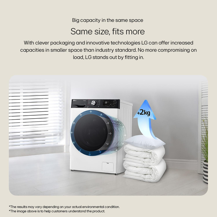 LG F4Y513GBLN1 13kg Washing Machine - Slate Grey