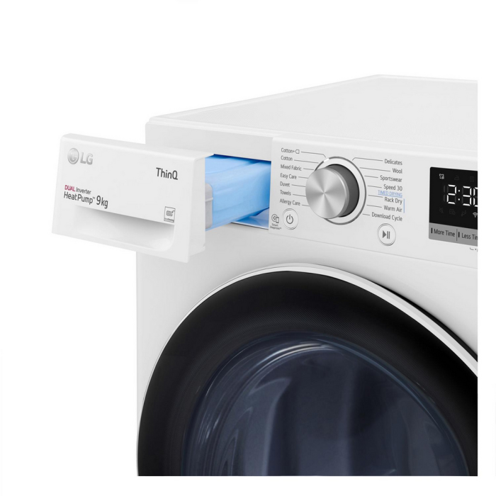 LG FDV709W 9kg Tumble Dryer White