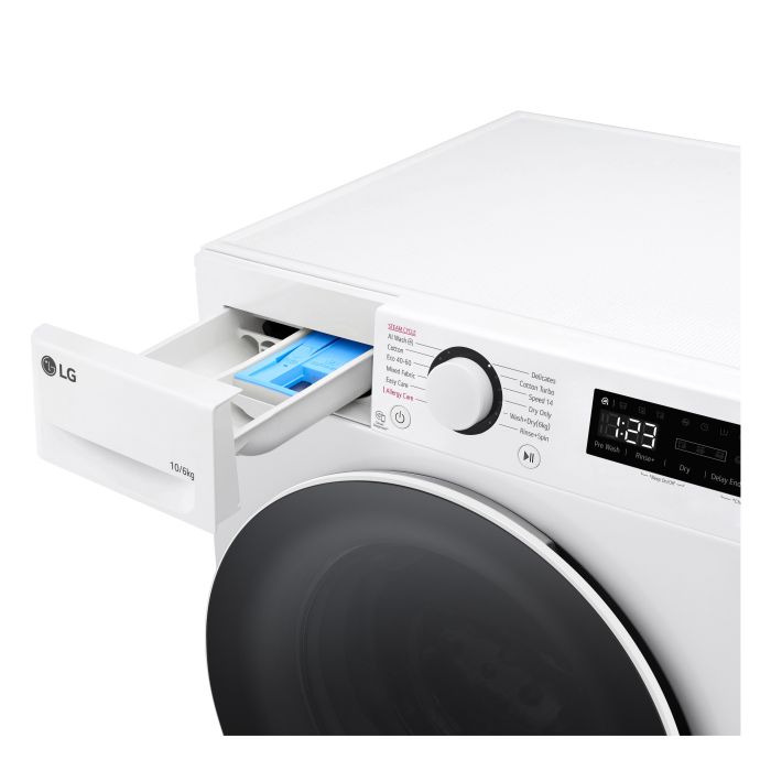 LG FWY606WWLN1 10kg/6kg 1400 Spin Washer Dryer - White