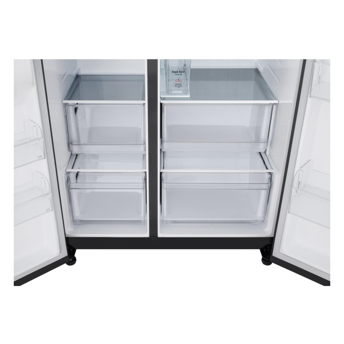 LG GSLC40EPPE 91.3cm 50/50 Total No Frost American Fridge Freezer - Matte Black
