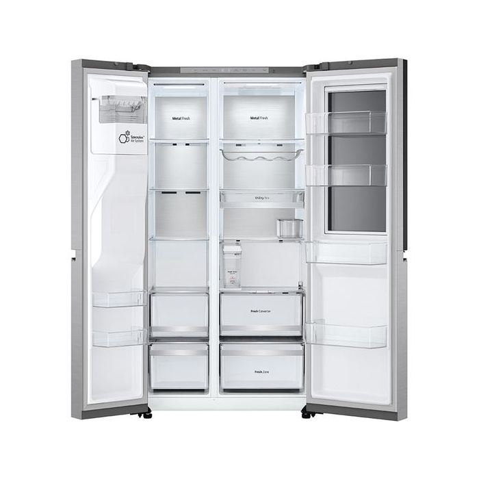 LG GSXE91BSAD Side By Side 91.3cm Non Plumbed - Fridge Freezer - Brushed Steel