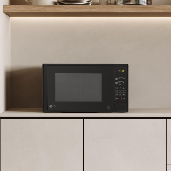LG MS2042D 20L Microwave Black with Child Lock
