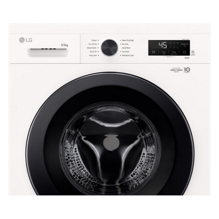 LG W4X1095NWK 9kg/5kg 1400 Spin Washer Dryer - White