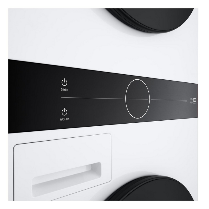 LG WT1210WWF 12kg/10kg 1400 Spin Wash Tower - White