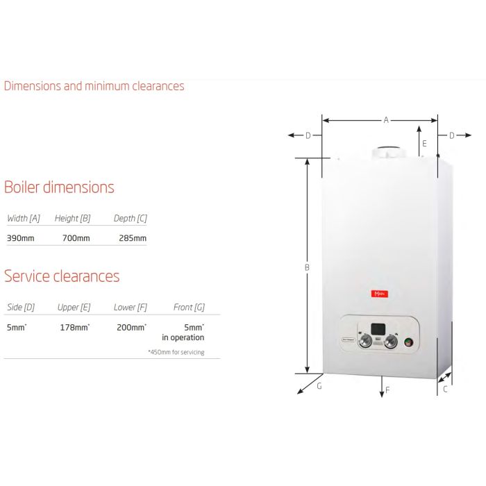 Main 7714161 Eco Compact 30kW Combi Boiler Only