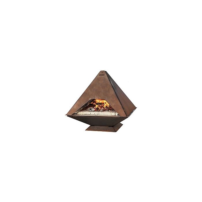 Aduro Prisma - Corten Steel Outdoor Pizza Oven - With Baking Stone Inside
