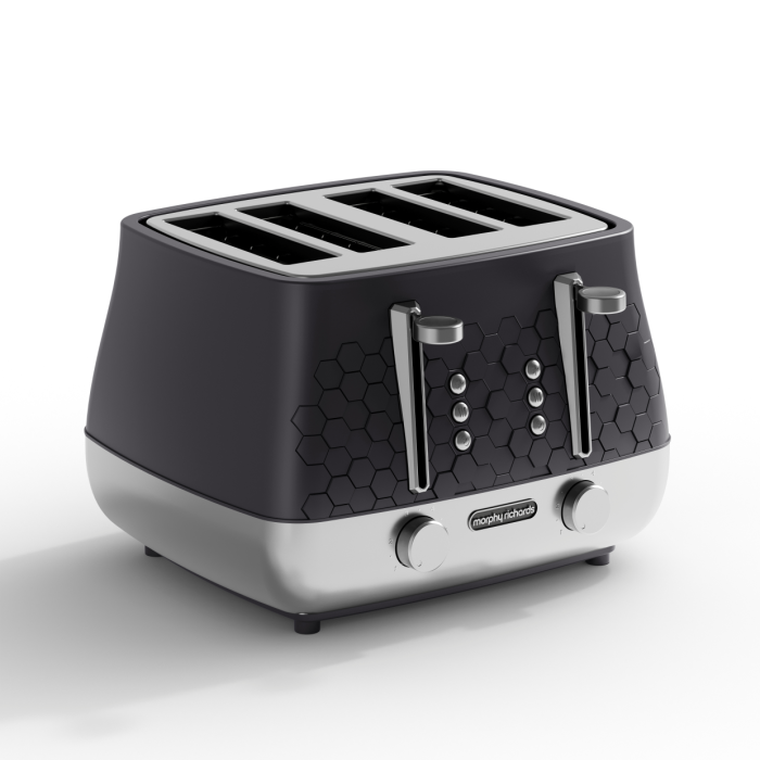 Morphy Richards 243020 Cassini 4-Slice Toaster Moonless Night - Black