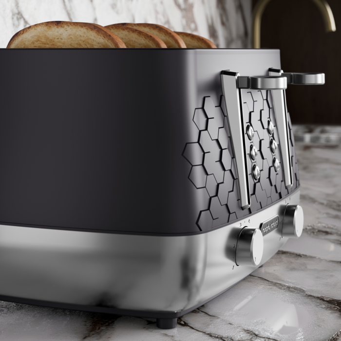 Morphy Richards 243020 Cassini 4-Slice Toaster Moonless Night - Black