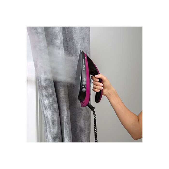 Morphy Richards 332102 1.7L Speed steam pro 7 Bar auto clean mulberry, 600g steam boost, 3100W