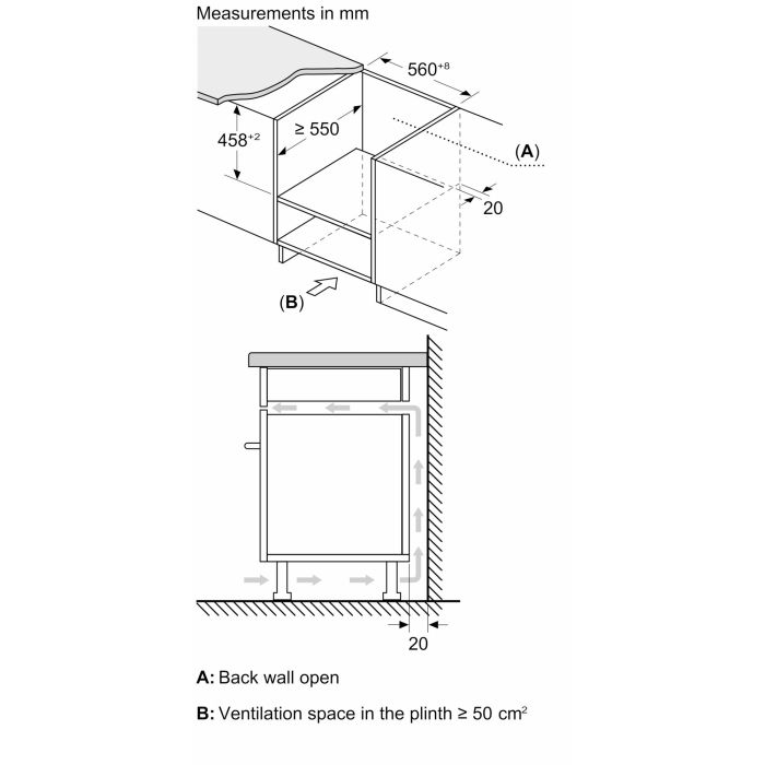 Neff C1AMG84G0B 44 Litres Built In Microwave Oven with Hot Air - Black with Graphite Trim