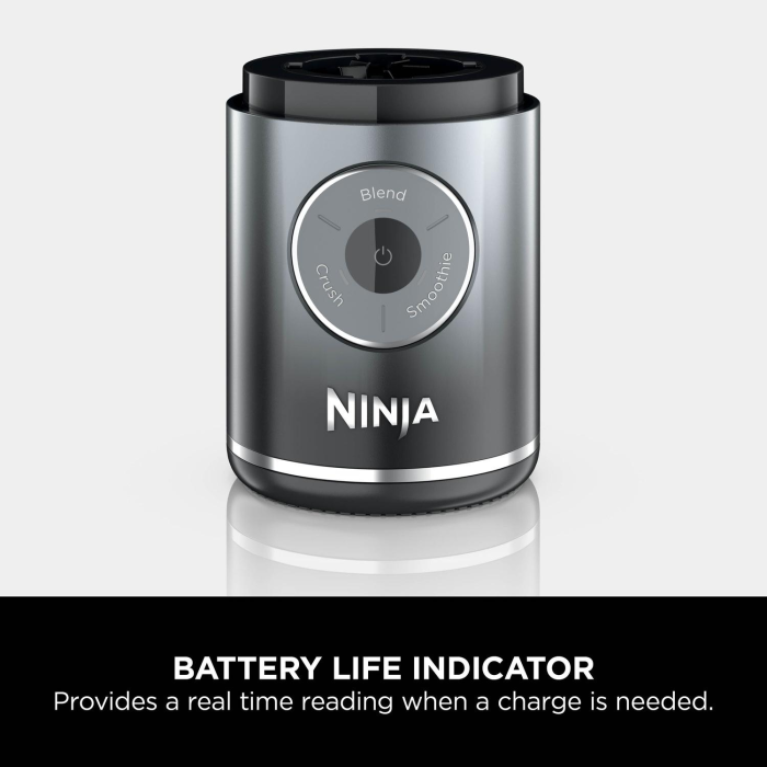 Ninja BC251UKGY Compact Portable Rechargeable Blender - Grey