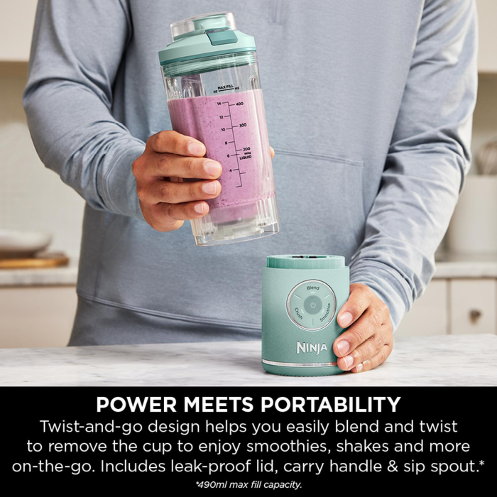 Ninja BC251UKMT Blast Max Portable Blender Seaglass