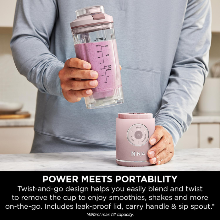 Ninja BC251UKPK Blast Max Portable Blender Dusty Pink