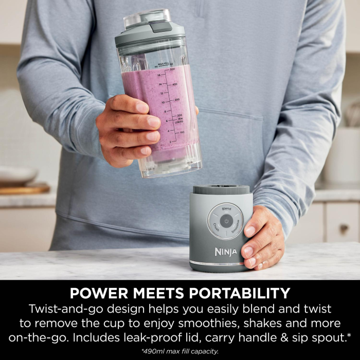 Ninja BC251UKSL Blast Max Portable Blender Silver