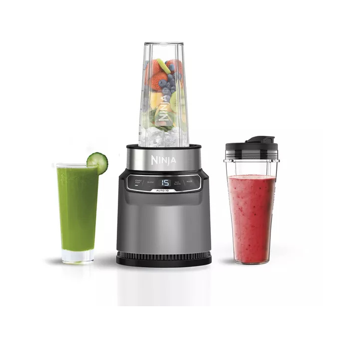Ninja BN500UK 1000W Compact Motorised Blender Grey
