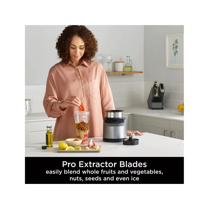 Ninja BN500UK 1000W Compact Motorised Blender Grey
