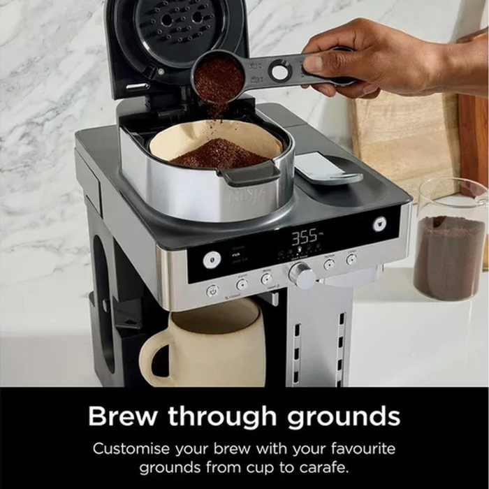 Ninja CFN802UK Coffee Machine in Silver/Black Finish
