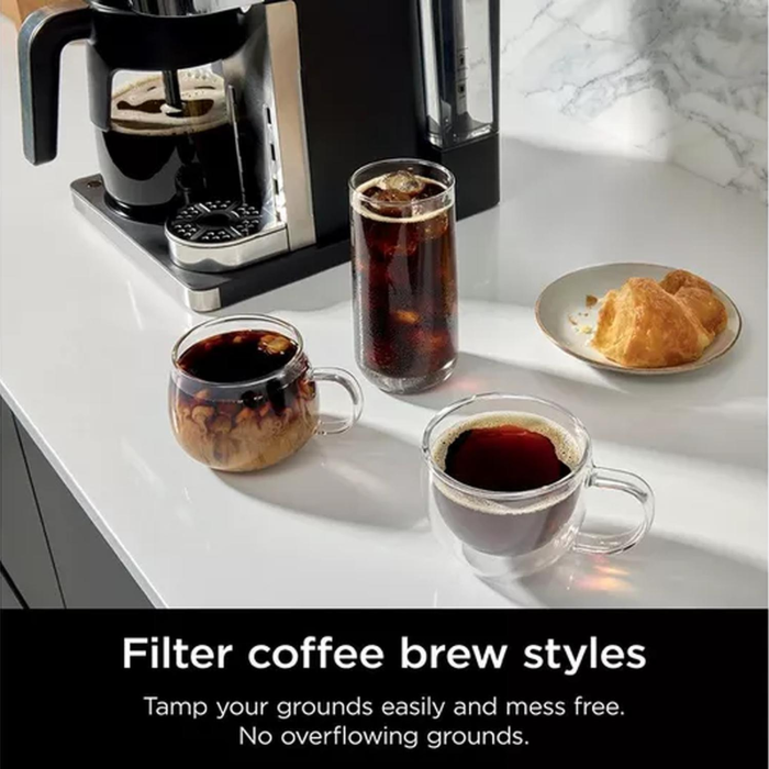 Ninja CFN802UK Coffee Machine in Silver/Black Finish
