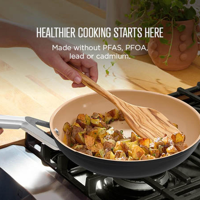 Ninja CW90928UK ExtendedLife Ceramic 28cm Apricot Wok