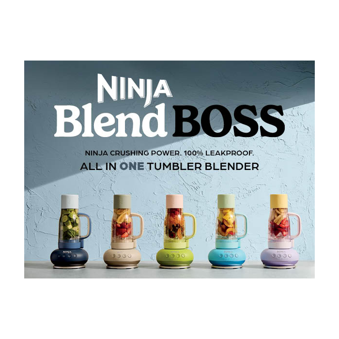 Ninja DB351UKBL BlendBoss Tumbler Blender Blue Raspberry