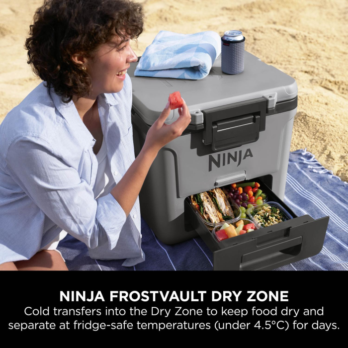 Ninja FB230UKGY FrostVault 30QT/28L Wheeled Cooler Slate Grey