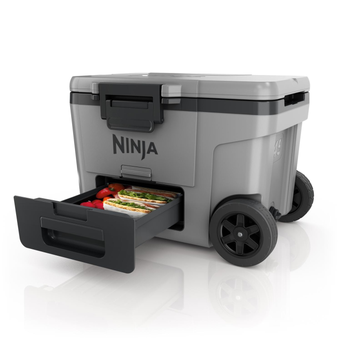 Ninja FB245UKGY Ninja FrostVault 45QT/42L Wheeled Cooler with Dry Zone - Slate Grey | Ninja | Brands | Euronics Site