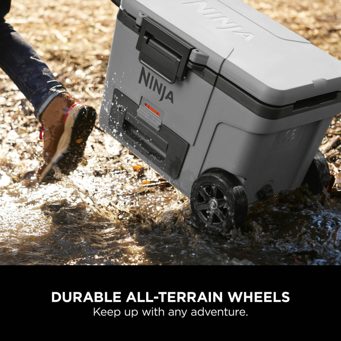 Ninja FB245UKGY Ninja FrostVault 45QT/42L Wheeled Cooler with Dry Zone - Slate Grey | Ninja | Brands | Euronics Site